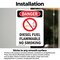Signmission Diesel Fuel Flammable Danger Sign, Vinyl Decal, 7in W x 10in L, 2PK OS-2PACK-DS-D-710-V-1128 - alternate 2